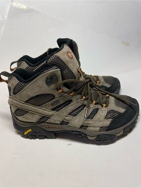 Merrell Moab 2 MID WP Walnut Hiking Boot Vibram J598373W Men Size US 8 EU 41.5